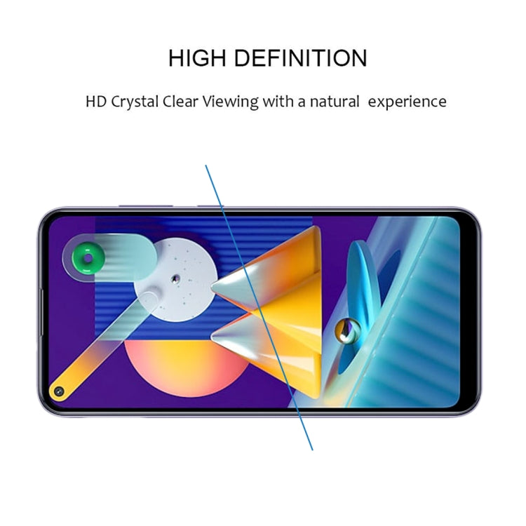 For Samsung Galaxy M11 25 PCS Full Glue Full Screen Tempered Glass Film