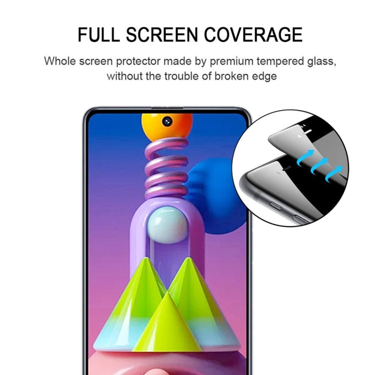 For Samsung Galaxy M51 25 PCS Full Glue Full Screen Tempered Glass Film