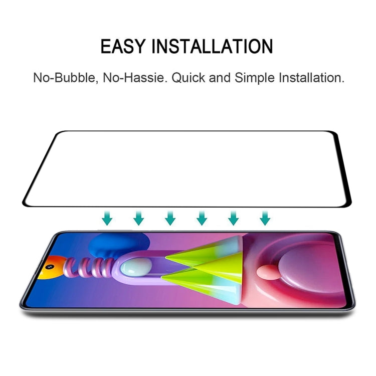 For Samsung Galaxy M51 25 PCS Full Glue Full Screen Tempered Glass Film