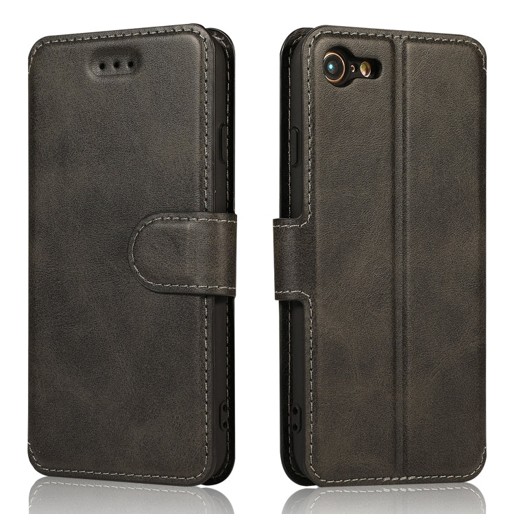 For iPhone 7 / 8 Calf Texture Magnetic Buckle Horizontal Flip Leather Case with Holder & Card Slots & Wallet & Photo Frame