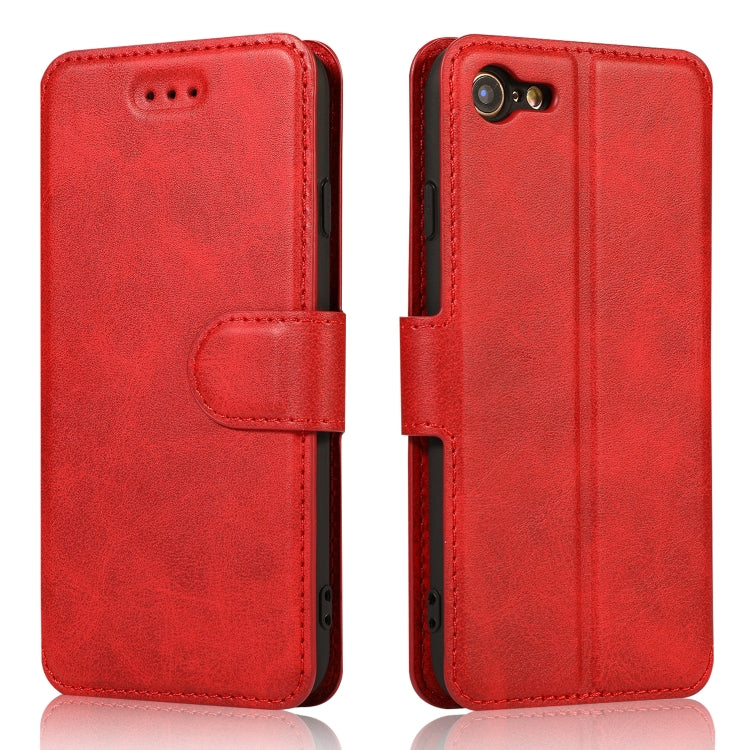For iPhone 7 / 8 Calf Texture Magnetic Buckle Horizontal Flip Leather Case with Holder & Card Slots & Wallet & Photo Frame