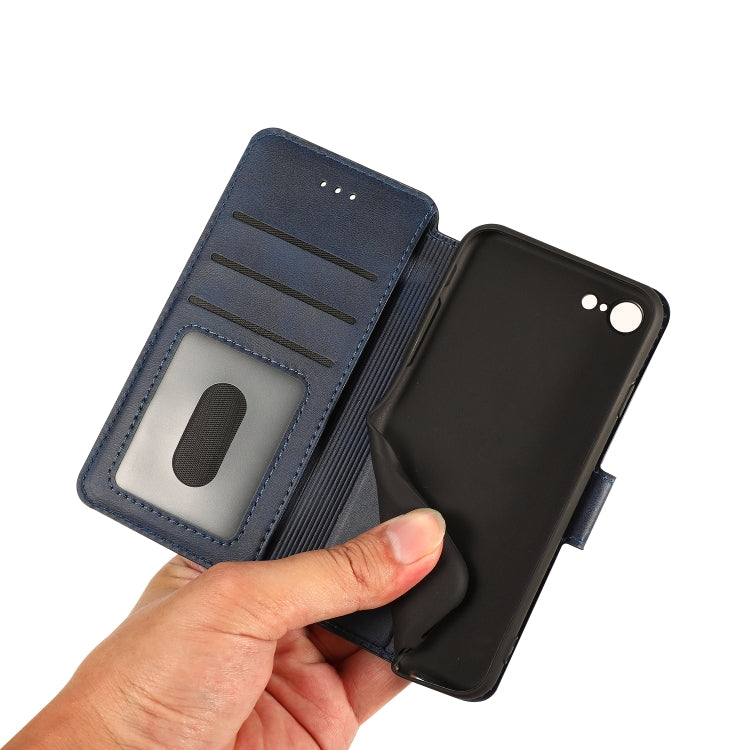For iPhone 7 / 8 Calf Texture Magnetic Buckle Horizontal Flip Leather Case with Holder & Card Slots & Wallet & Photo Frame