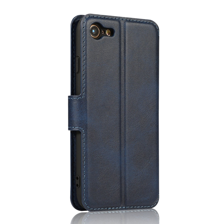 For iPhone 7 / 8 Calf Texture Magnetic Buckle Horizontal Flip Leather Case with Holder & Card Slots & Wallet & Photo Frame