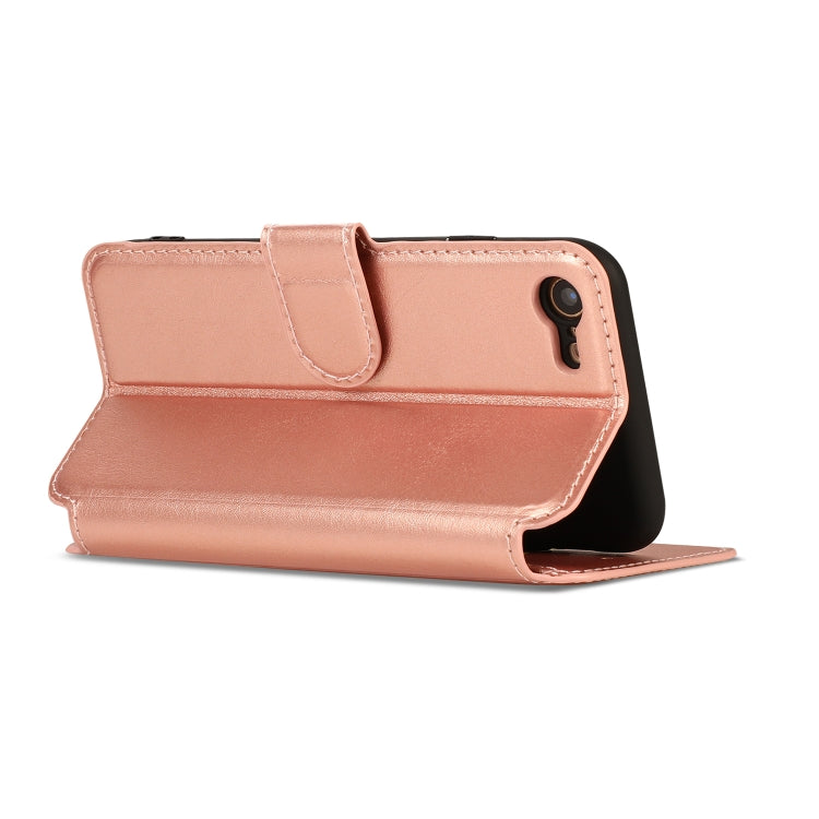 For iPhone 7 / 8 Calf Texture Magnetic Buckle Horizontal Flip Leather Case with Holder & Card Slots & Wallet & Photo Frame
