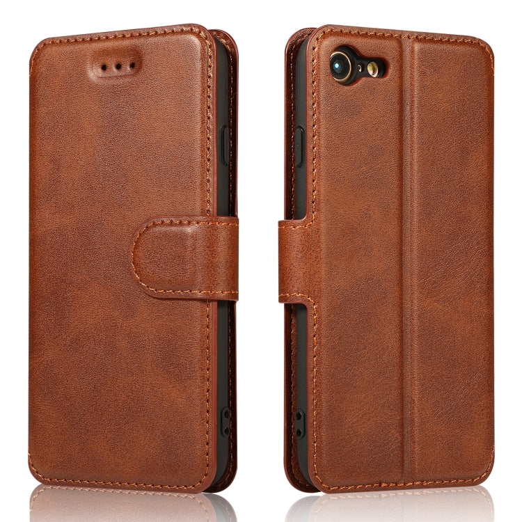 For iPhone 7 / 8 Calf Texture Magnetic Buckle Horizontal Flip Leather Case with Holder & Card Slots & Wallet & Photo Frame