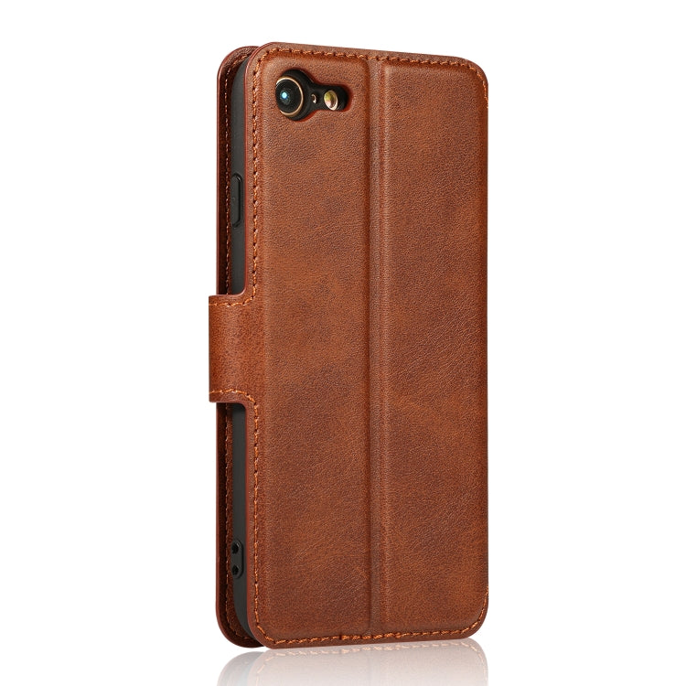 For iPhone 7 / 8 Calf Texture Magnetic Buckle Horizontal Flip Leather Case with Holder & Card Slots & Wallet & Photo Frame