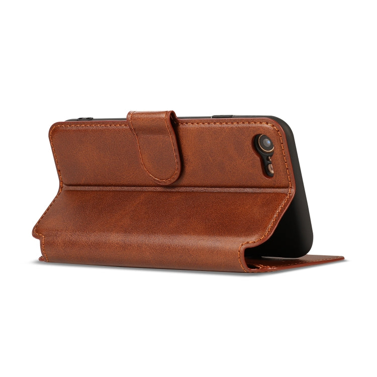 For iPhone 7 / 8 Calf Texture Magnetic Buckle Horizontal Flip Leather Case with Holder & Card Slots & Wallet & Photo Frame