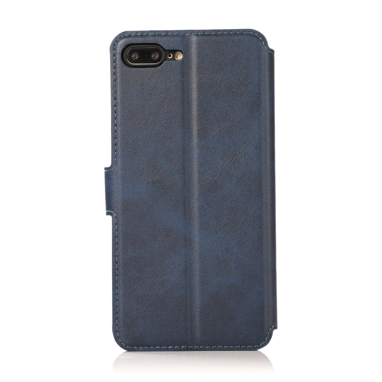 For iPhone 7 Plus / 8 Plus Calf Texture Magnetic Buckle Horizontal Flip Leather Case with Holder & Card Slots & Wallet & Photo Frame