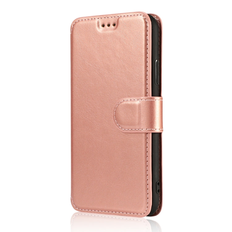 For iPhone X / XS Calf Texture Magnetic Buckle Horizontal Flip Leather Case with Holder & Card Slots & Wallet & Photo Frame