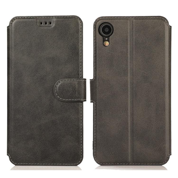 For iPhone XR Calf Texture Magnetic Buckle Horizontal Flip Leather Case with Holder & Card Slots & Wallet & Photo Frame