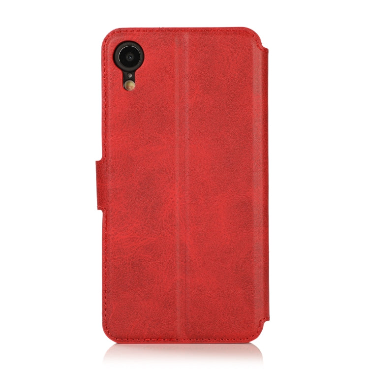 For iPhone XR Calf Texture Magnetic Buckle Horizontal Flip Leather Case with Holder & Card Slots & Wallet & Photo Frame