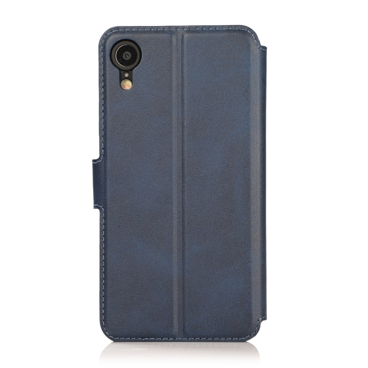 For iPhone XR Calf Texture Magnetic Buckle Horizontal Flip Leather Case with Holder & Card Slots & Wallet & Photo Frame