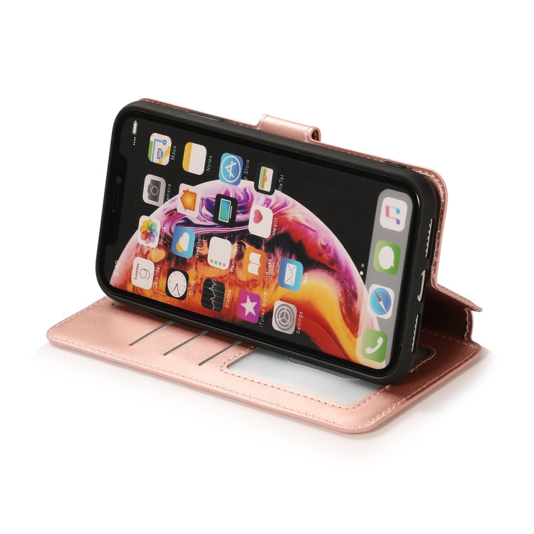 For iPhone XR Calf Texture Magnetic Buckle Horizontal Flip Leather Case with Holder & Card Slots & Wallet & Photo Frame