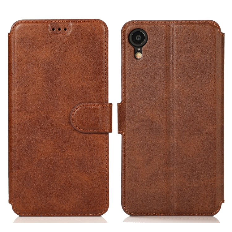 For iPhone XR Calf Texture Magnetic Buckle Horizontal Flip Leather Case with Holder & Card Slots & Wallet & Photo Frame
