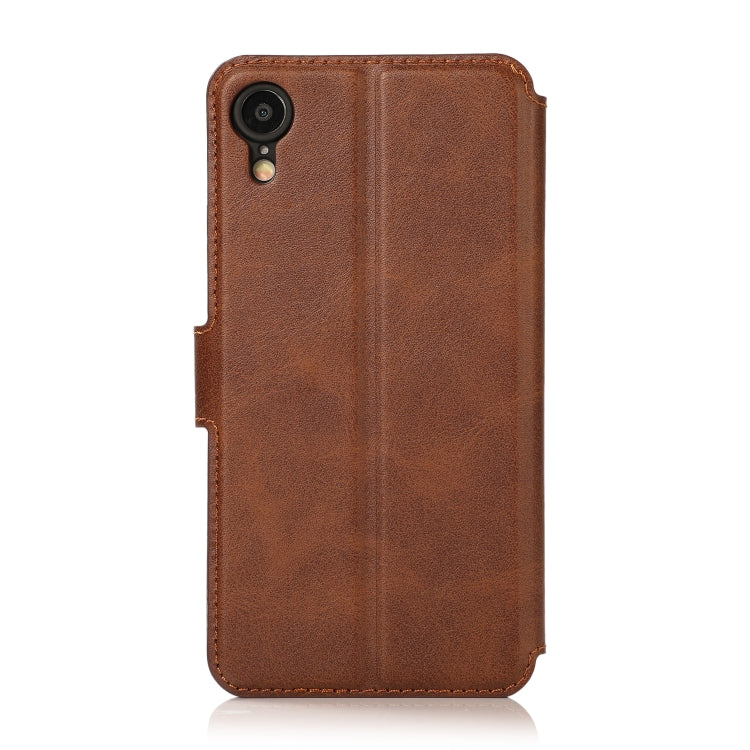 For iPhone XR Calf Texture Magnetic Buckle Horizontal Flip Leather Case with Holder & Card Slots & Wallet & Photo Frame