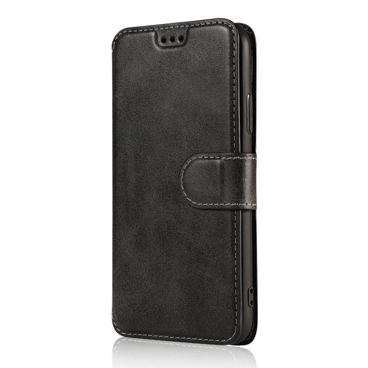 For iPhone XS Max Calf Texture Magnetic Buckle Horizontal Flip Leather Case with Holder & Card Slots & Wallet & Photo Frame