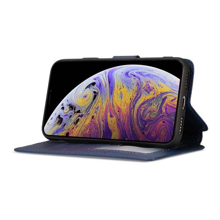 For iPhone XS Max Calf Texture Magnetic Buckle Horizontal Flip Leather Case with Holder & Card Slots & Wallet & Photo Frame