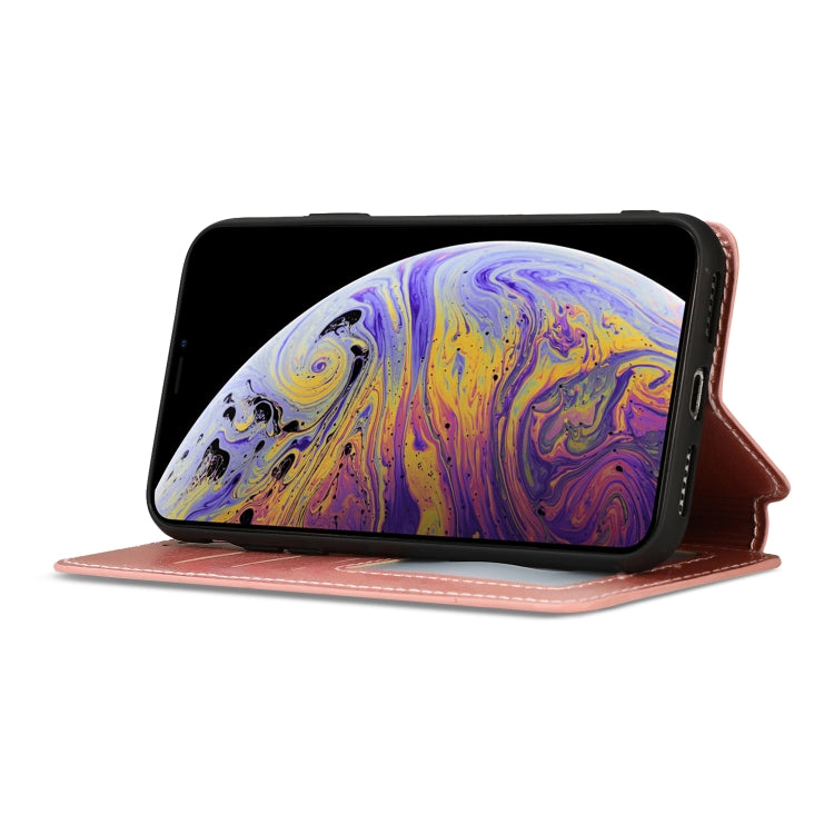 For iPhone XS Max Calf Texture Magnetic Buckle Horizontal Flip Leather Case with Holder & Card Slots & Wallet & Photo Frame