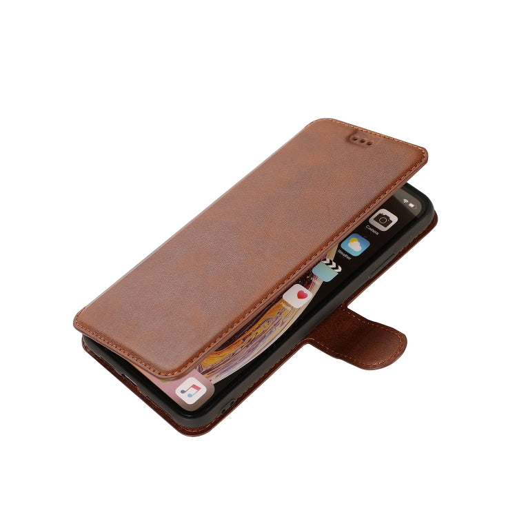 For iPhone XS Max Calf Texture Magnetic Buckle Horizontal Flip Leather Case with Holder & Card Slots & Wallet & Photo Frame
