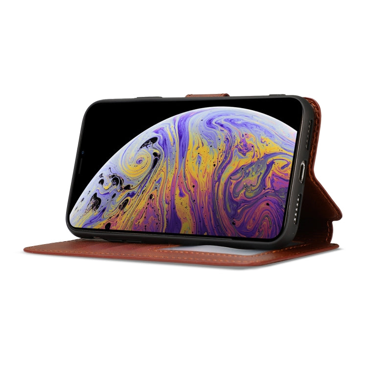 For iPhone XS Max Calf Texture Magnetic Buckle Horizontal Flip Leather Case with Holder & Card Slots & Wallet & Photo Frame