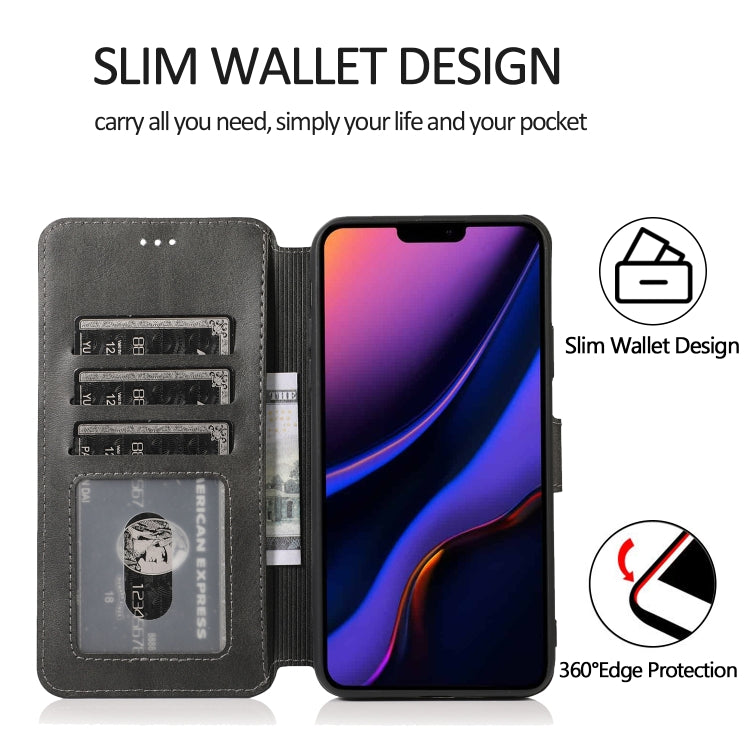 For iPhone 12 mini Calf Texture Magnetic Buckle Horizontal Flip Leather Case with Holder & Card Slots & Wallet & Photo Frame