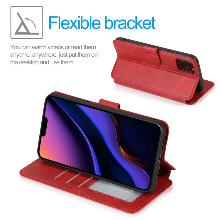 For iPhone 12 mini Calf Texture Magnetic Buckle Horizontal Flip Leather Case with Holder & Card Slots & Wallet & Photo Frame