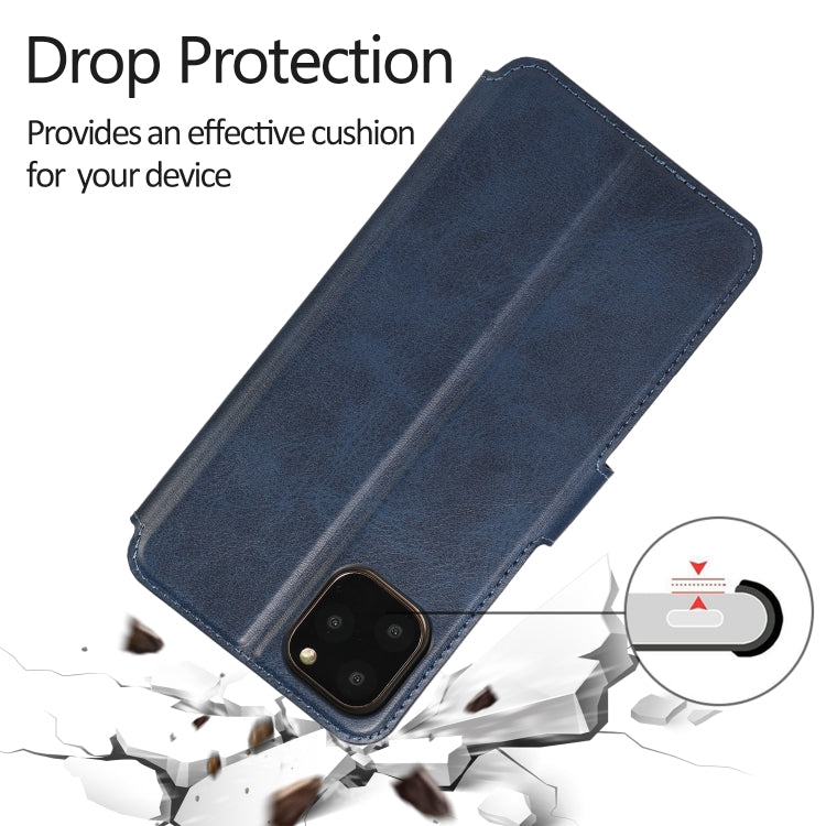 For iPhone 12 mini Calf Texture Magnetic Buckle Horizontal Flip Leather Case with Holder & Card Slots & Wallet & Photo Frame