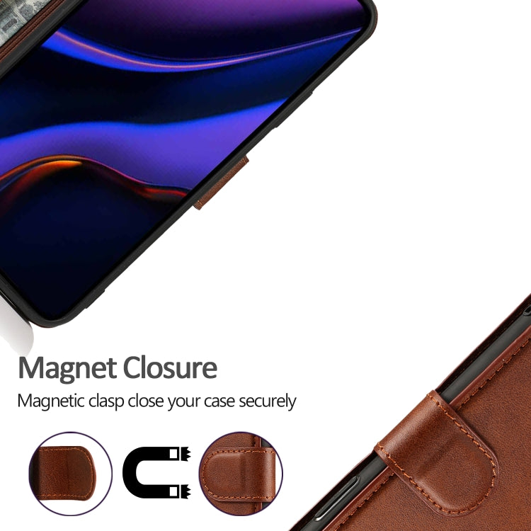 For iPhone 12 mini Calf Texture Magnetic Buckle Horizontal Flip Leather Case with Holder & Card Slots & Wallet & Photo Frame