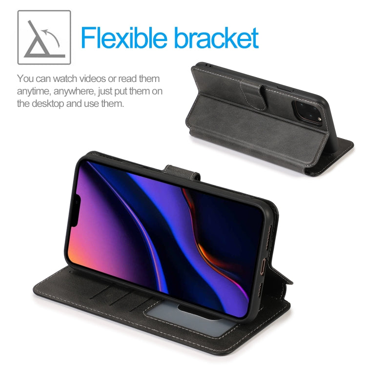 For iPhone 12 Pro Max Calf Texture Magnetic Buckle Horizontal Flip Leather Case with Holder & Card Slots & Wallet & Photo Frame