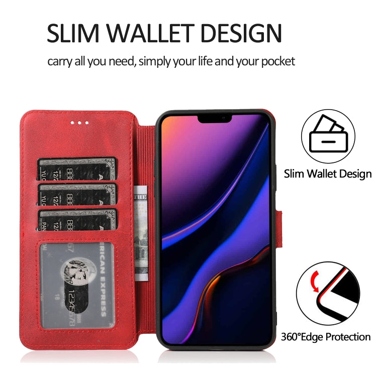 For iPhone 12 Pro Max Calf Texture Magnetic Buckle Horizontal Flip Leather Case with Holder & Card Slots & Wallet & Photo Frame