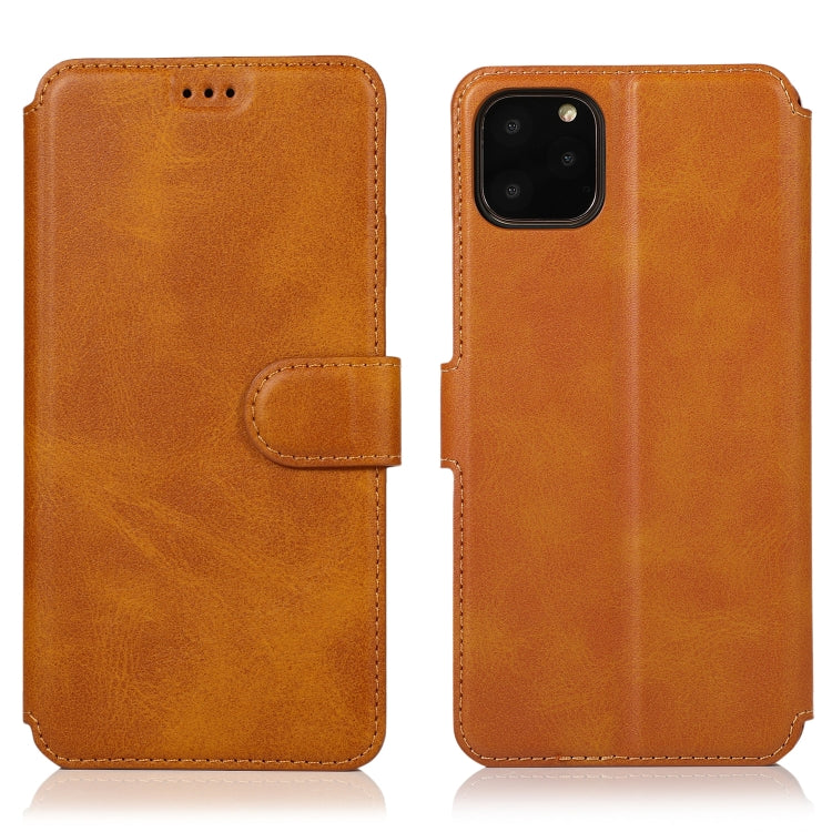 For iPhone 12 Pro Max Calf Texture Magnetic Buckle Horizontal Flip Leather Case with Holder & Card Slots & Wallet & Photo Frame