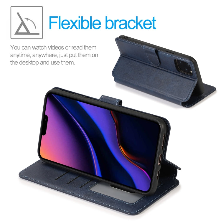 For iPhone 12 Pro Max Calf Texture Magnetic Buckle Horizontal Flip Leather Case with Holder & Card Slots & Wallet & Photo Frame