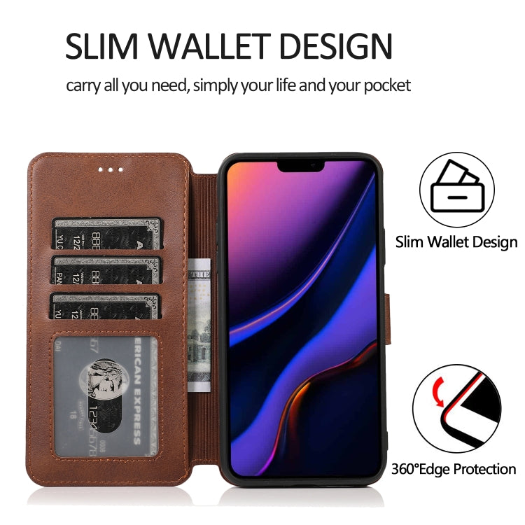 For iPhone 12 Pro Max Calf Texture Magnetic Buckle Horizontal Flip Leather Case with Holder & Card Slots & Wallet & Photo Frame
