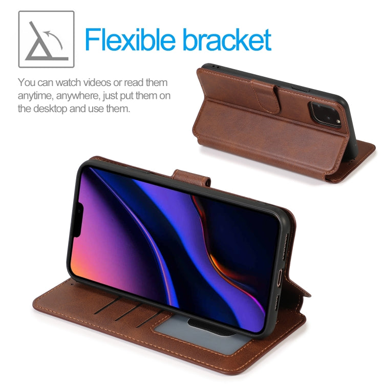 For iPhone 12 Pro Max Calf Texture Magnetic Buckle Horizontal Flip Leather Case with Holder & Card Slots & Wallet & Photo Frame