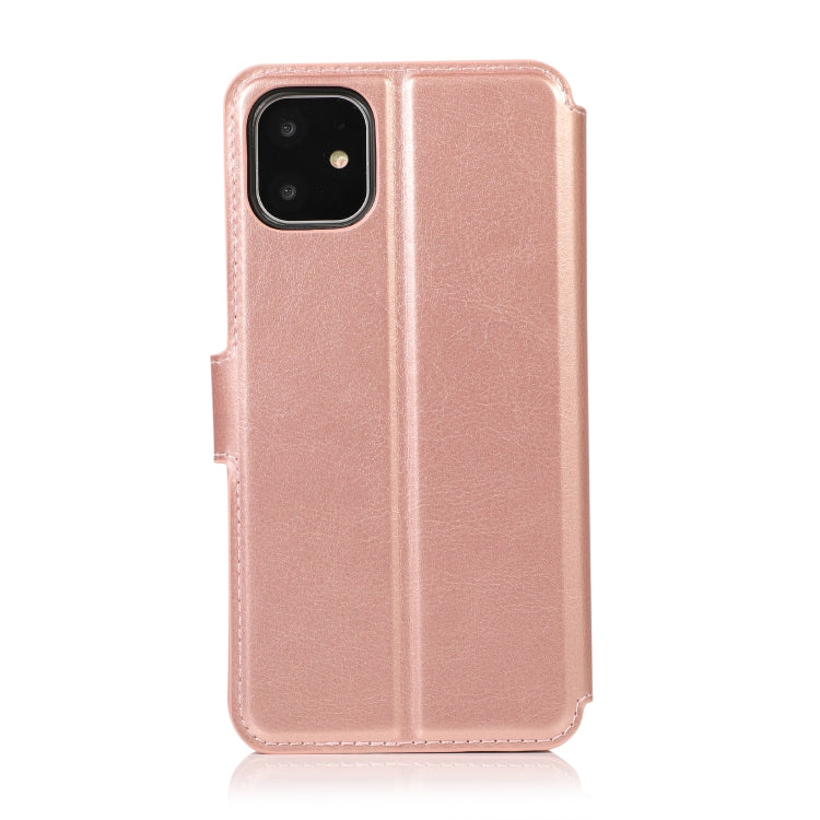 For iPhone 12 / 12 Pro Calf Texture Magnetic Buckle Horizontal Flip Leather Case with Holder & Card Slots & Wallet & Photo Frame