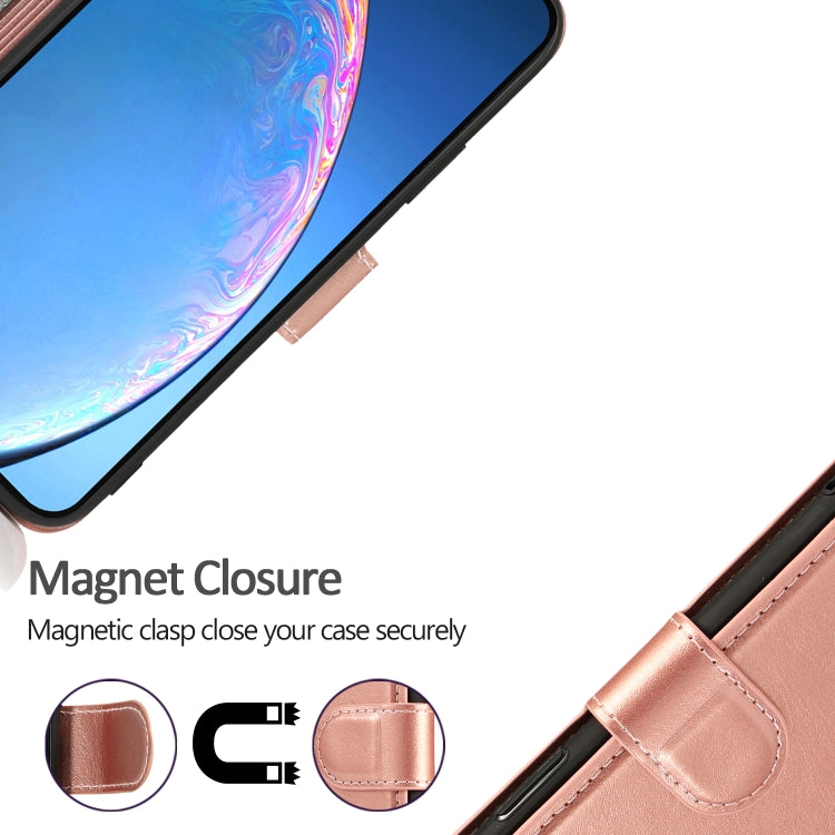 For iPhone 12 / 12 Pro Calf Texture Magnetic Buckle Horizontal Flip Leather Case with Holder & Card Slots & Wallet & Photo Frame