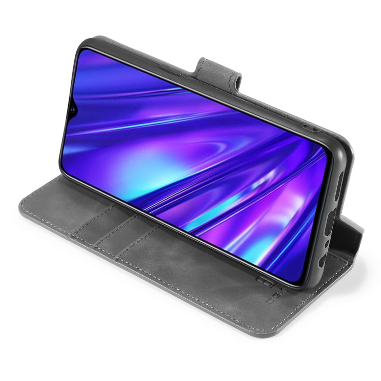 For OPPO Realme 5 Pro DG.MING Retro Oil Side Horizontal Flip Leather Case with Holder & Card Solt & Wallet