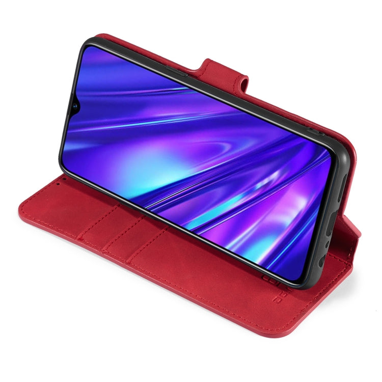 For OPPO Realme 5 Pro DG.MING Retro Oil Side Horizontal Flip Leather Case with Holder & Card Solt & Wallet