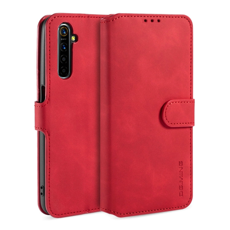 For OPPO Realme 6 DG.MING Retro Oil Side Horizontal Flip Leather Case with Holder & Card Solt & Wallet