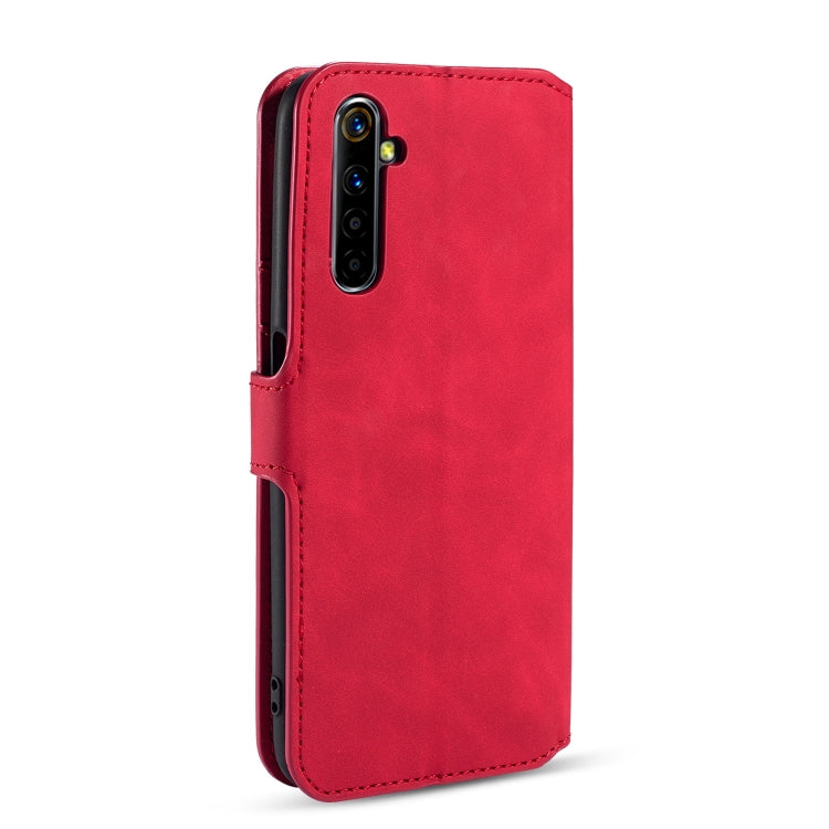 For OPPO Realme 6 Pro DG.MING Retro Oil Side Horizontal Flip Leather Case with Holder & Card Solt & Wallet