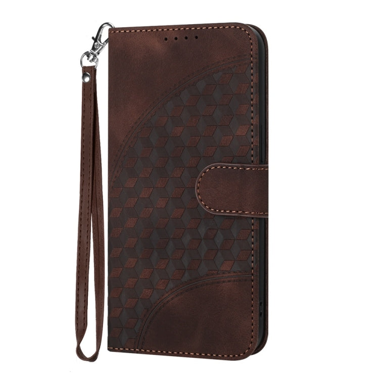 For iPhone 16 Plus YX0060 Elephant Head Embossed Phone Leather Case with Lanyard