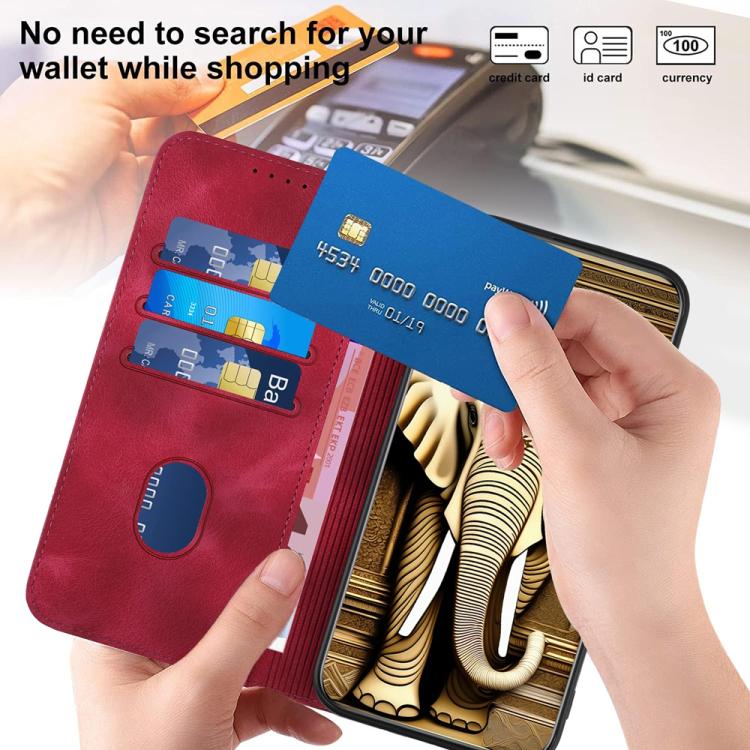 For iPhone 17 Pro Max YX0060 Elephant Head Embossed Phone Leather Case with Lanyard