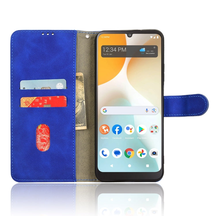 For BLU View 5 Pro Skin Feel Magnetic Flip Leather Phone Case