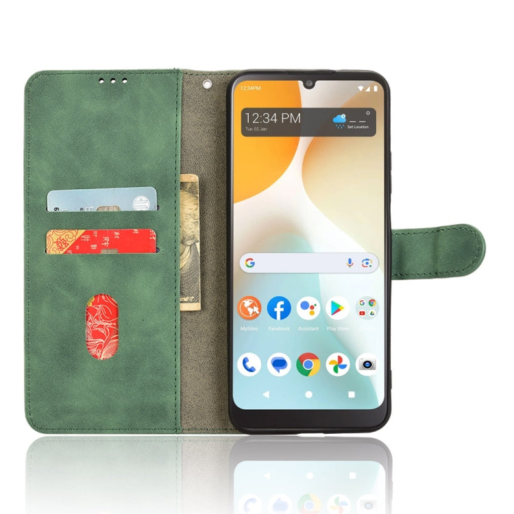 For BLU View 5 Pro Skin Feel Magnetic Flip Leather Phone Case