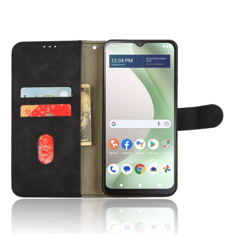 For BLU View 5 Skin Feel Magnetic Flip Leather Phone Case