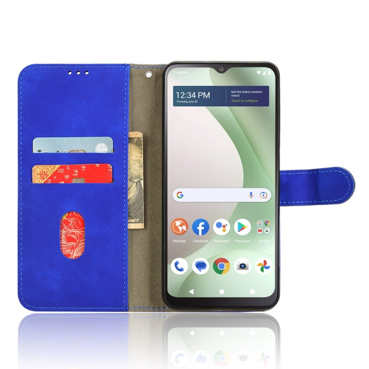 For BLU View 5 Skin Feel Magnetic Flip Leather Phone Case