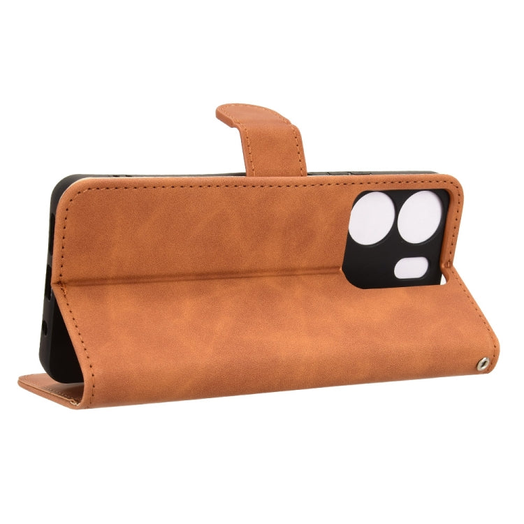 For BLU View 5 Skin Feel Magnetic Flip Leather Phone Case