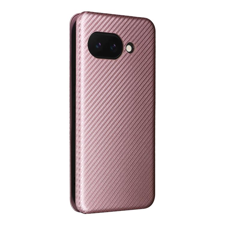 For Google Pixel 9a Carbon Fiber Texture Flip Leather Phone Case