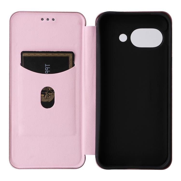 For Google Pixel 9a Carbon Fiber Texture Flip Leather Phone Case