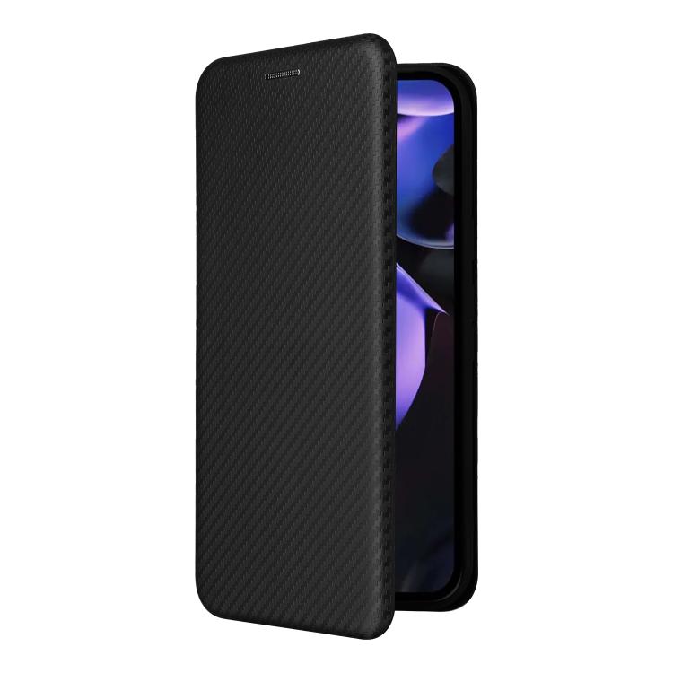 For Google Pixel 9a Carbon Fiber Texture Flip Leather Phone Case